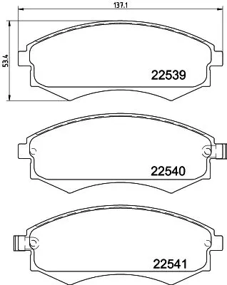 MINTEX MINTEX (MDB3969) 1x  MINTEX Brake Pad Set 