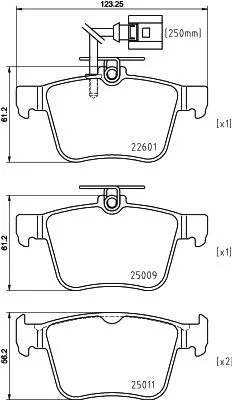 MINTEX MINTEX (MDB3973) 1x MINTEX MDB3973 Brake Pad Set 