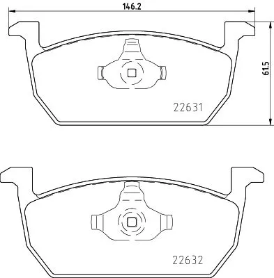 MINTEX MINTEX (MDB3982) 1x MINTEX MDB3982 Brake Pad Set 