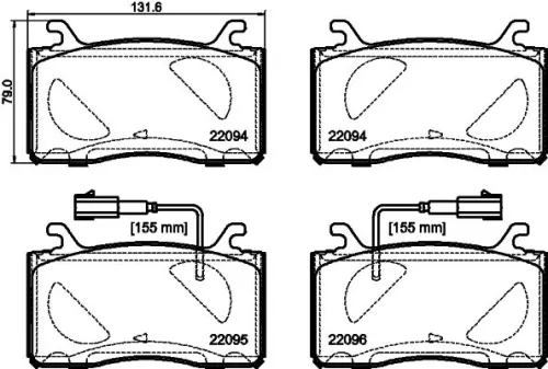 MINTEX MINTEX (MDB3984) 1x MINTEX MDB3984 Brake Pad Set 