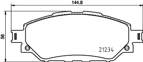 MINTEX MINTEX (MDB3989) 1x MINTEX MDB3989 Brake Pad Set 