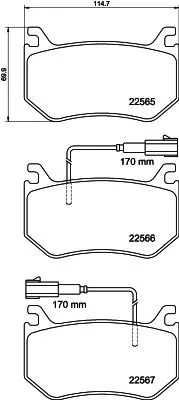 MINTEX MINTEX (MDB3990) 1x MINTEX MDB3990 Brake Pad Set 