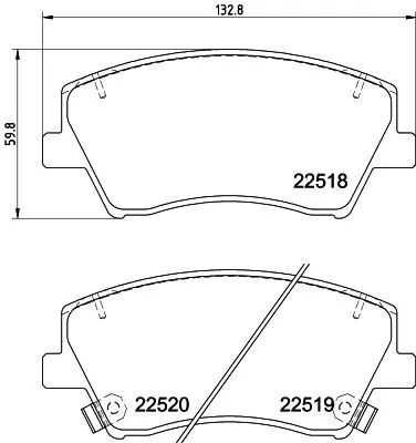 MINTEX MINTEX (MDB3993) 1x MINTEX MDB3993 Brake Pad Set 