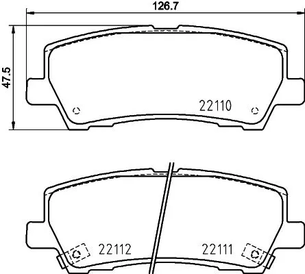 MINTEX MINTEX MDB3999 1x MINTEX MDB3999 Brake Pad Set 