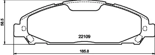 MINTEX MINTEX MDB4000 1x MINTEX MDB4000 Brake Pad Set 