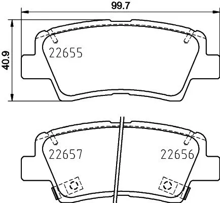 MINTEX MINTEX (MDB4021) 1x  MINTEX Brake Pad Set 