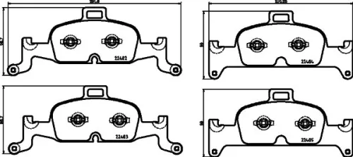 MINTEX MINTEX (MDB4022) 1x MINTEX MDB4022 Brake Pad Set 