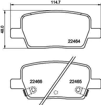 MINTEX MINTEX MDB4027 1x MINTEX MDB4027 Brake Pad Set 