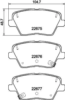 MINTEX MINTEX MDB4034 1x MINTEX MDB4034 Brake Pad Set 