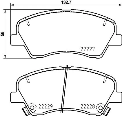 MINTEX MINTEX (MDB4038) 1x MINTEX MDB4038 Brake Pad Set 