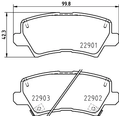 MINTEX MINTEX (MDB4049) 1x MINTEX MDB4049 Brake Pad Set 