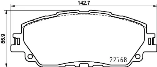 1x MINTEX MDB4050 Brake Pad Set