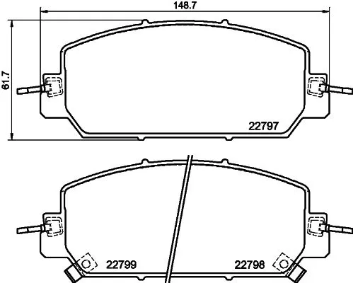 MINTEX MINTEX MDB4054 1x MINTEX MDB4054 Brake Pad Set 