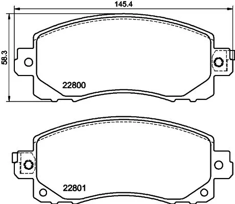 MINTEX MINTEX MDB4056 1x MINTEX MDB4056 Brake Pad Set 