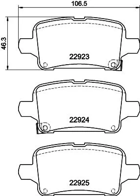 MINTEX MINTEX (MDB4057) 1x MINTEX MDB4057 Brake Pad Set 