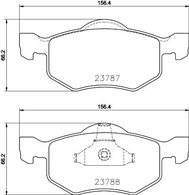 1x MINTEX MDB4059 Brake Pad Set