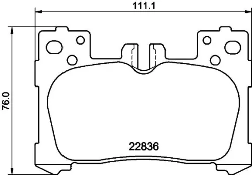 1x MINTEX MDB4061 Brake Pad Set