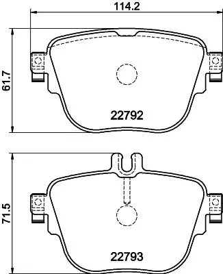 MINTEX MINTEX (MDB4064) 1x MINTEX MDB4064 Brake Pad Set 