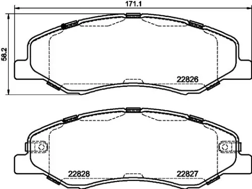 MINTEX MINTEX (MDB4076) 1x MINTEX MDB4076 Brake Pad Set 