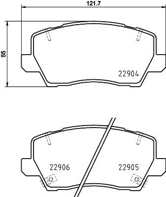 MINTEX MINTEX (MDB4079) 1x MINTEX MDB4079 Brake Pad Set 