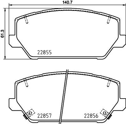 MINTEX MINTEX (MDB4081) 1x MINTEX MDB4081 Brake Pad Set 