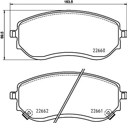 MINTEX MINTEX (MDB4082) 1x MINTEX MDB4082 Brake Pad Set 