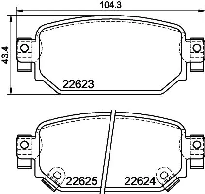 MINTEX MINTEX (MDB4084) 1x MINTEX MDB4084 Brake Pad Set 