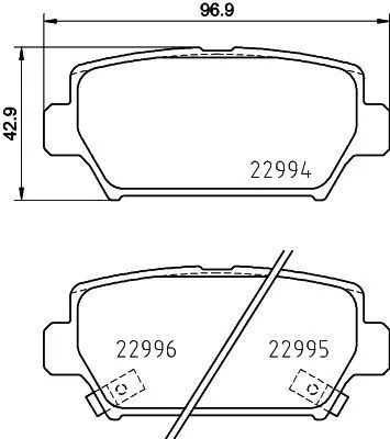 MINTEX MINTEX (MDB4097) 1x MINTEX MDB4097 Brake Pad Set 