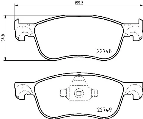 MINTEX MINTEX (MDB4104) 1x MINTEX MDB4104 Brake Pad Set 