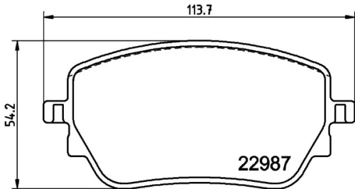 MINTEX MINTEX (MDB4108) 1x MINTEX MDB4108 Brake Pad Set 
