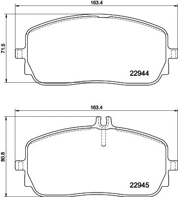 MINTEX MINTEX (MDB4110) 1x MINTEX MDB4110 Brake Pad Set 