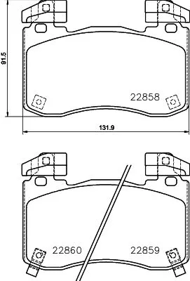 MINTEX MINTEX (MDB4116) 1x MINTEX MDB4116 Brake Pad Set 
