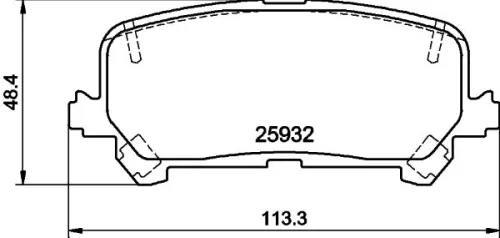 MINTEX MINTEX MDB4125 1x MINTEX MDB4125 Brake Pad Set 