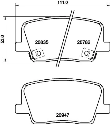 MINTEX MINTEX (MDB4131) 1x MINTEX MDB4131 Brake Pad Set 