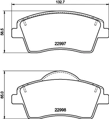 MINTEX MINTEX (MDB4135) 1x MINTEX MDB4135 Brake Pad Set 