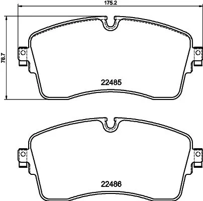 1x MINTEX MDB4141 Brake Pad Set