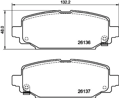 1x MINTEX MDB4142 Brake Pad Set