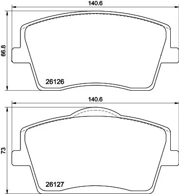 MINTEX MINTEX (MDB4147) 1x MINTEX MDB4147 Brake Pad Set 