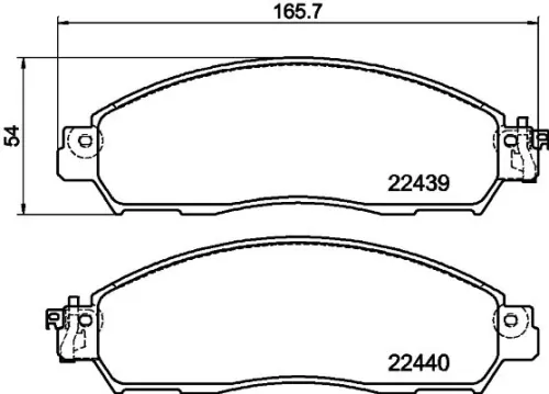 MINTEX MINTEX MDB4181 1x MINTEX MDB4181 Brake Pad Set 