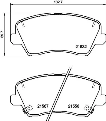 MINTEX MINTEX MDB4186 1x MINTEX MDB4186 Brake Pad Set 