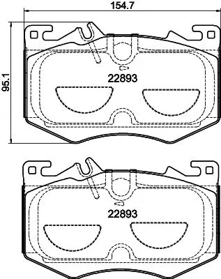 MINTEX MINTEX MDB4189 1x MINTEX MDB4189 Brake Pad Set 
