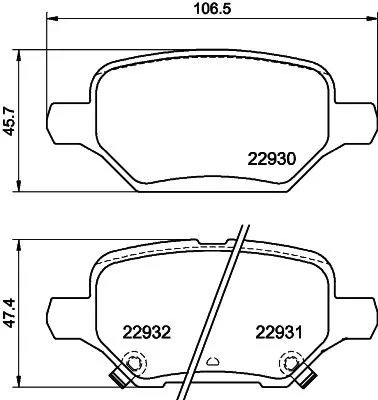 MINTEX MINTEX MDB4192 1x MINTEX MDB4192 Brake Pad Set 