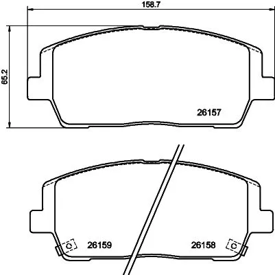 MINTEX MINTEX MDB4194 1x MINTEX MDB4194 Brake Pad Set 