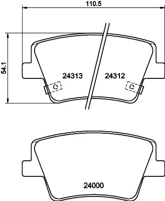 MINTEX MINTEX MDB4196 1x MINTEX MDB4196 Brake Pad Set 