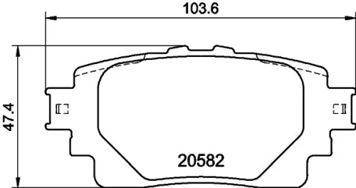 1x MINTEX MDB4217 Brake Pad Set