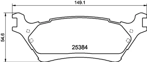 1x MINTEX MDB4239 Brake Pad Set
