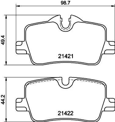 MINTEX MINTEX MDB4271 1x MINTEX MDB4271 Brake Pad Set 