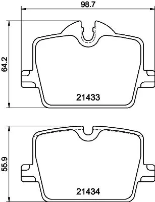 MINTEX MINTEX MDB4277 1x MINTEX MDB4277 Brake Pad Set 