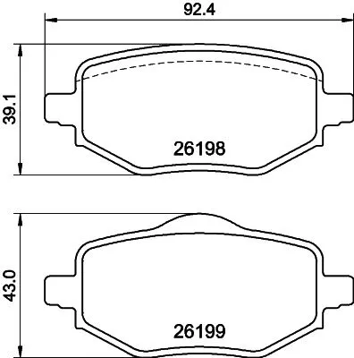MINTEX MINTEX MDB4279 1x MINTEX MDB4279 Brake Pad Set 
