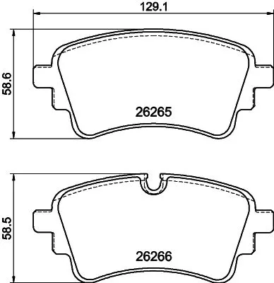 1x MINTEX MDB4280 Brake Pad Set